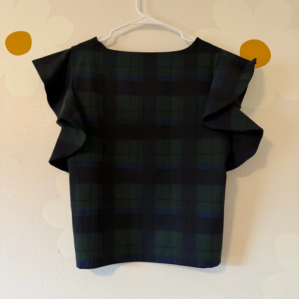 EUC Albion Matching Set 9 to 9 Boss Tee Bow Belt Cropped Pants Mistletoe Green